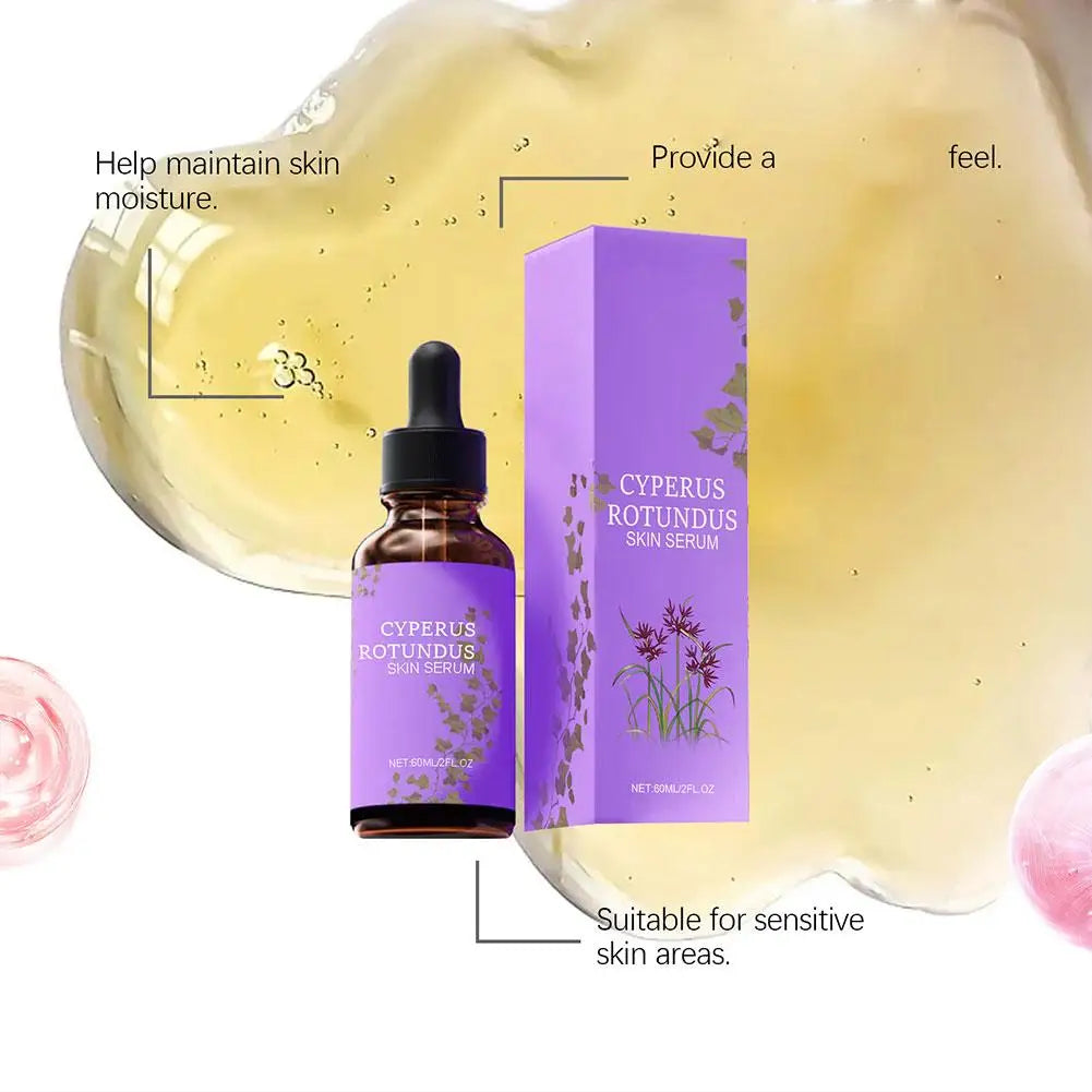 Cyperus Rotundus Skin Serum Natural Hair Removal Oil Non-Irritating Safe Women Body Hair Removal Liquid Hair Growth Inhibitor