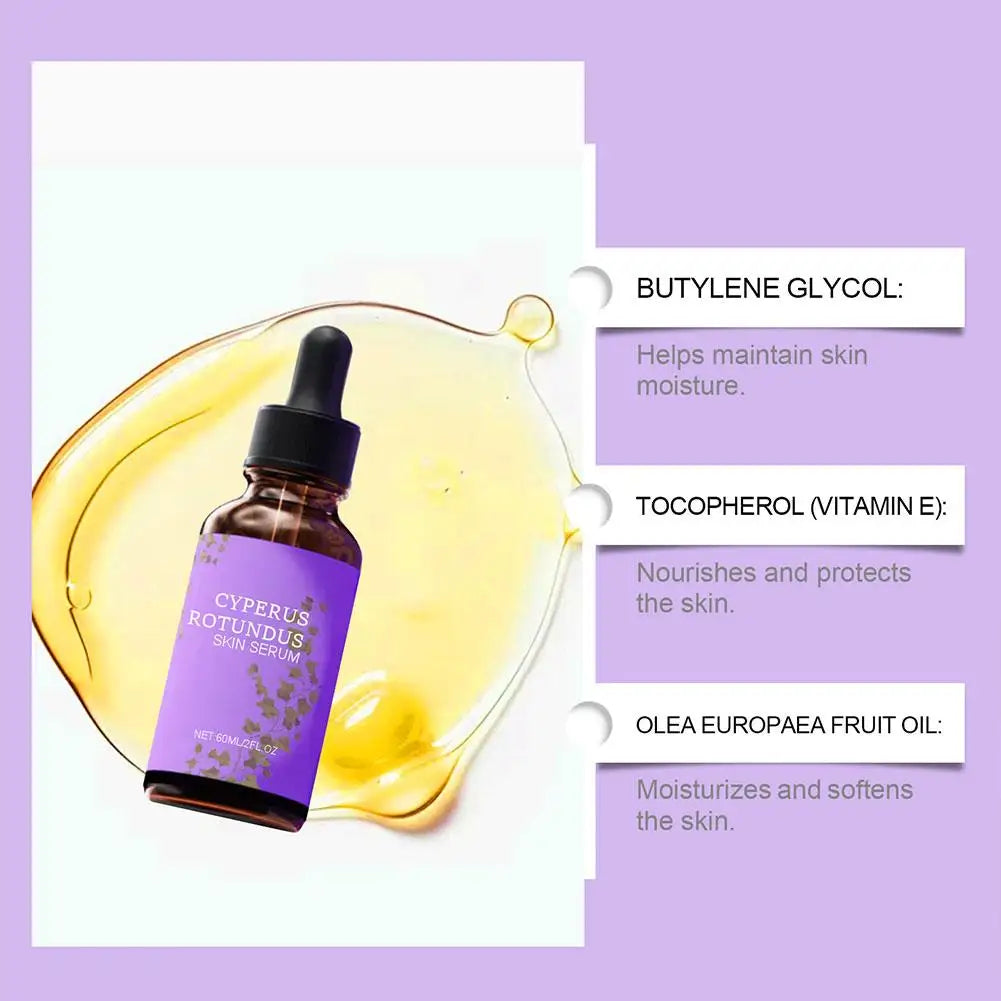 Cyperus Rotundus Skin Serum Natural Hair Removal Oil Non-Irritating Safe Women Body Hair Removal Liquid Hair Growth Inhibitor