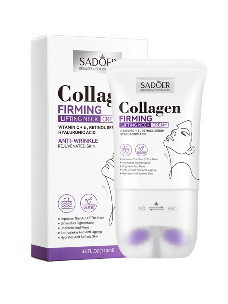 Collagen Firming Neck Cream Lifting Moisturizing Brightening Message Roller Neck Beauty Cream Necks Skin Care Products